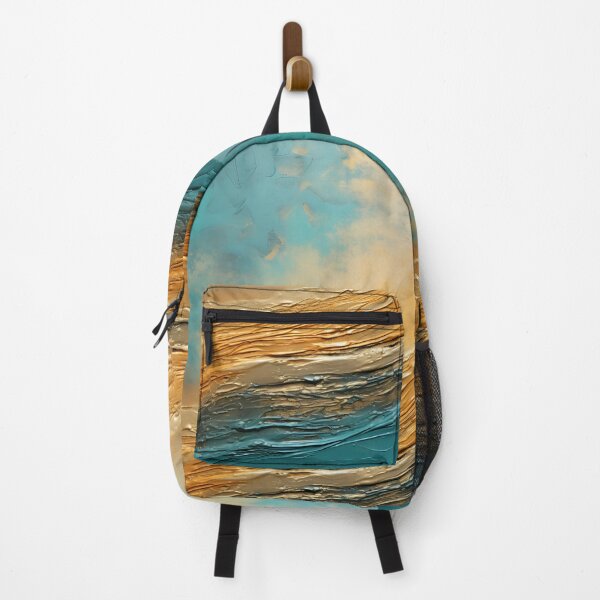 Item preview, Abstract wave in turquoise and gold - smoother designed and sold by UmagineArts.