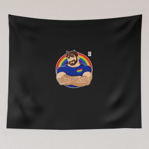 Item preview, ADAM LIKES CROSSING ARMS - GAY PRIDE Classic  designed and sold by JeannPeron.