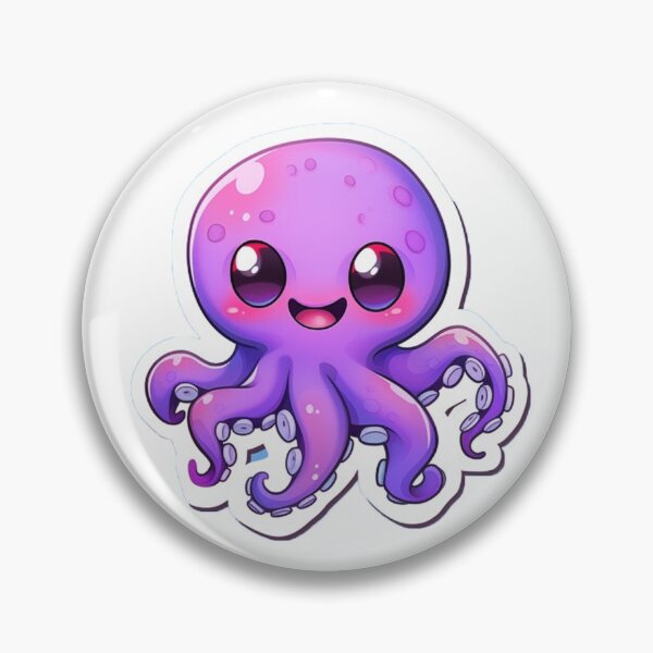 Artikelvorschau, Niedlicher Cartoon-Oktopus entworfen und verkauft von Stickermagician.