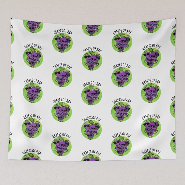 Item preview, Grapes Of Rap Funny Fruit Puns  designed and sold by punnybone.
