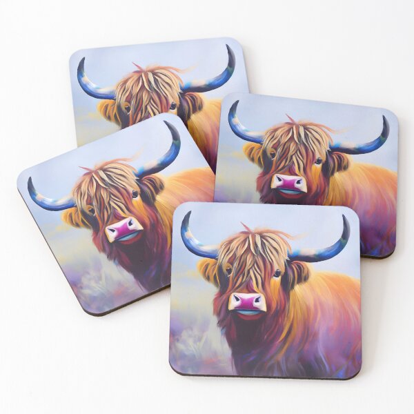 Item preview, Charming Highland Cow Portrait designed and sold by Tamas Das.