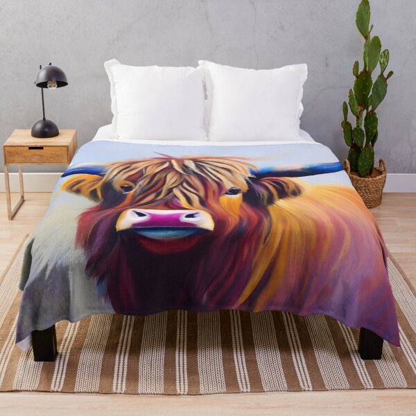 Item preview, Charming Highland Cow Portrait designed and sold by Tamas Das.