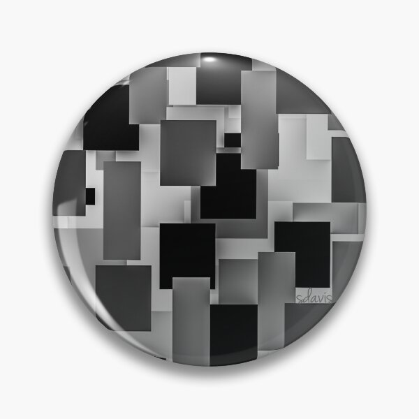 Item preview, Abstract Geometric Black and Grey 21620 designed and sold by mandalafractal.
