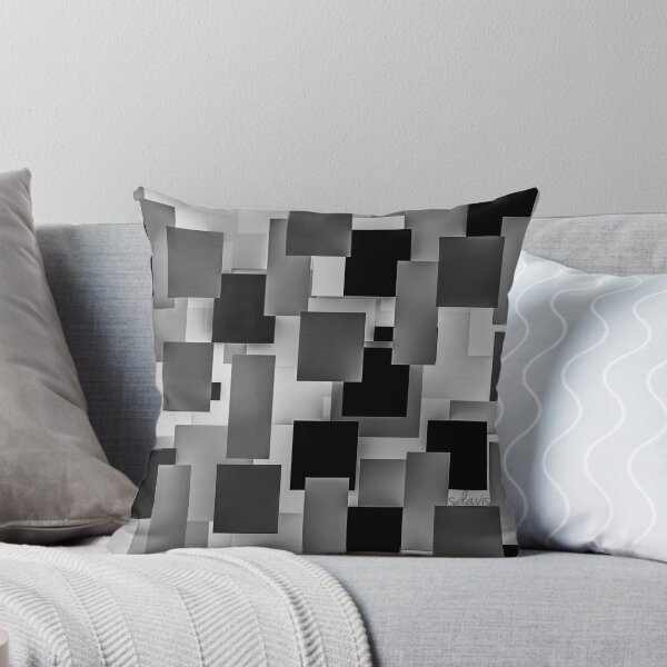 Item preview, Abstract Geometric Black and Grey 21620 designed and sold by mandalafractal.