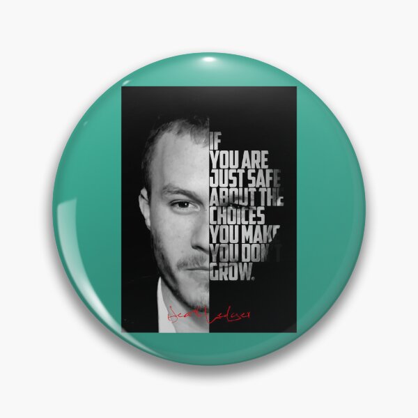 Item preview, Black and white Heath Ledger inspirational quotes, designed and sold by KroKodeles.