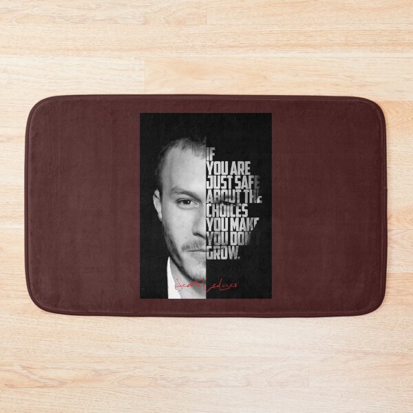 Item preview, Black and white Heath Ledger inspirational quotes, designed and sold by KroKodeles.