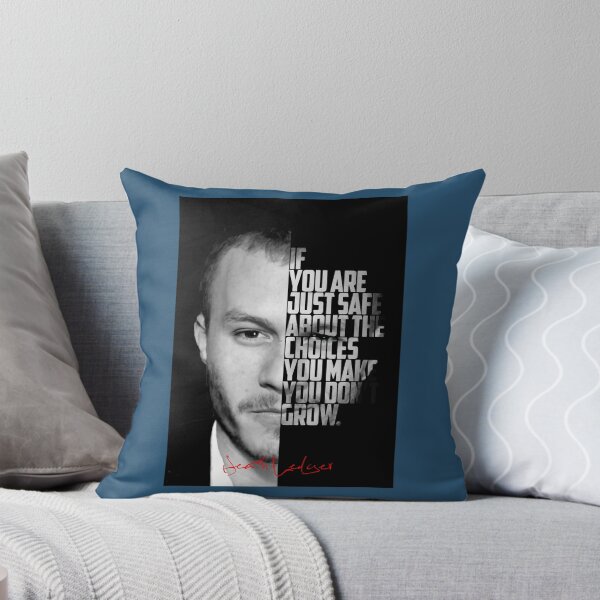 Item preview, Black and white Heath Ledger inspirational quotes, designed and sold by KroKodeles.