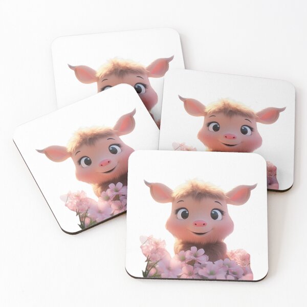 Item preview, Cute cartoon piglet designed and sold by Stickermagician.