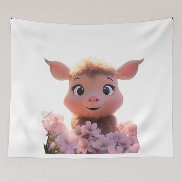 Item preview, Cute cartoon piglet designed and sold by Stickermagician.