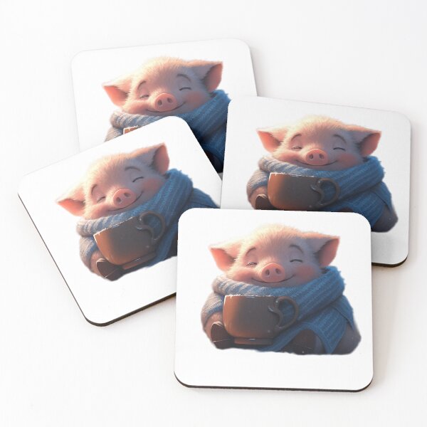 Item preview, Cute cartoon piglet designed and sold by Stickermagician.