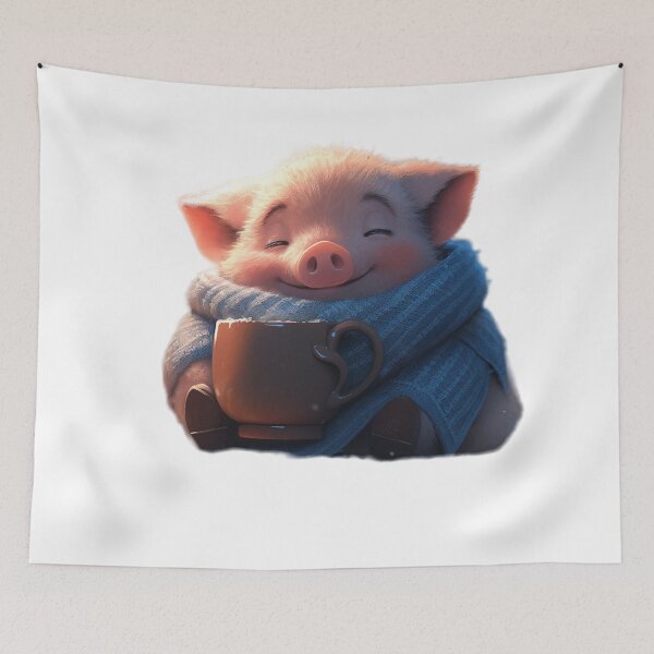 Item preview, Cute cartoon piglet designed and sold by Stickermagician.