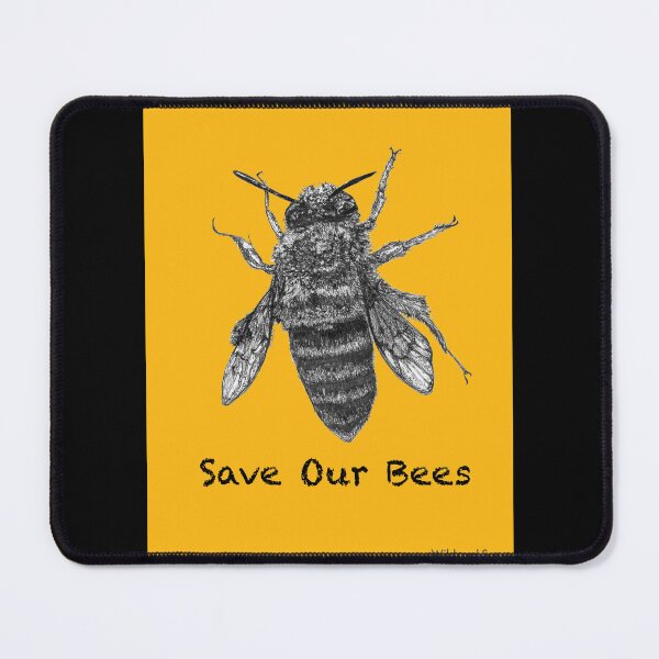 Item preview, Save Our Bees in GOLD - featuring Buzzie the Bee designed and sold by Wildcard-Sue.