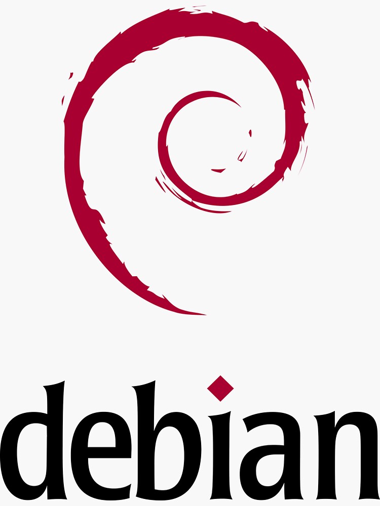 Debian Word Official Logo Spiral Swirl Linux Os T-Shirt Debian Word Official Logo Spiral Swirl Linux Os T-Shirt