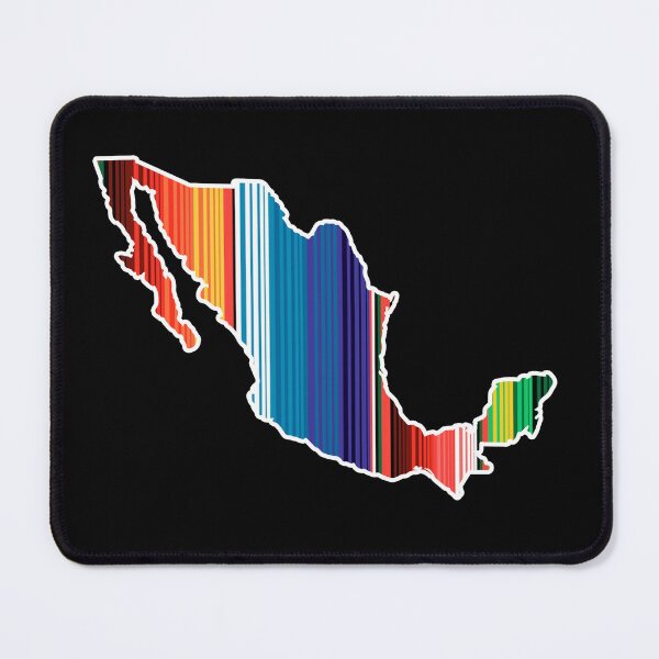 Item preview, Zarape Mexico Map Silhouette Sarape designed and sold by dopeandbirds.