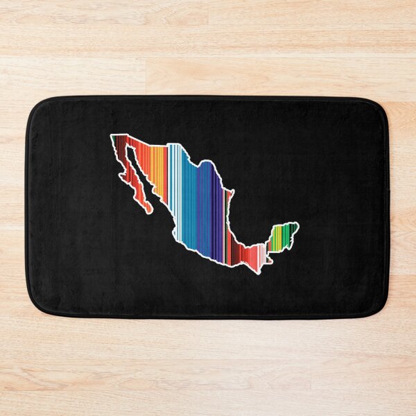 Item preview, Zarape Mexico Map Silhouette Sarape designed and sold by dopeandbirds.