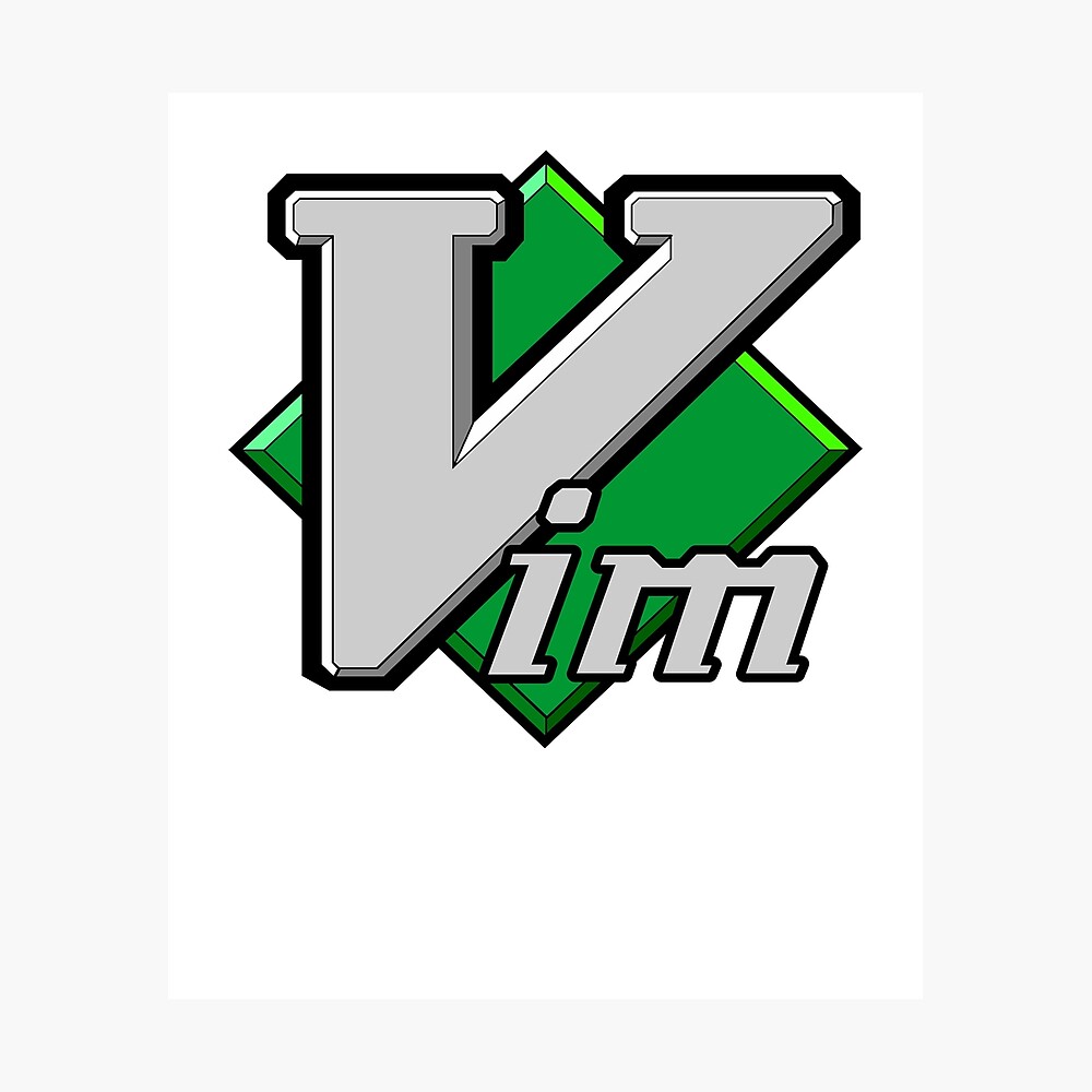 Official Vim Logo Vi Improved Text Editor Poster For Sale By Rainwater11 Redbubble