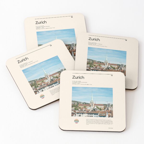 Item preview, Visit Zurich, Switzerland (Travel poster) designed and sold by RabbitK.