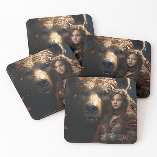 Item preview, The Halfling and Her Loyal Guardian: An Epic Portrait designed and sold by calharborne.