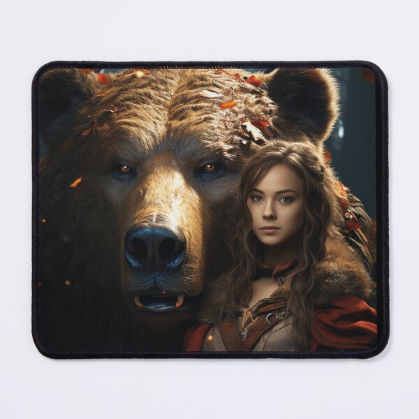 Item preview, The Halfling and Her Loyal Guardian: An Epic Portrait designed and sold by calharborne.