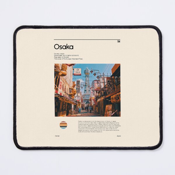 Item preview, Visit Osaka, Japan (Travel poster) designed and sold by RabbitK.