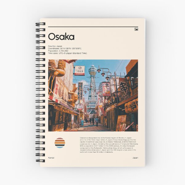 Item preview, Visit Osaka, Japan (Travel poster) designed and sold by RabbitK.