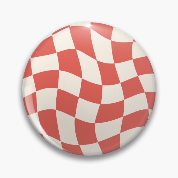 Item preview, Distorted Checkered Pattern in Red - Retro Checkered - Checker Wave designed and sold by AnyLeck.