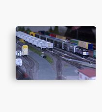 Model Train Show in HO Scale Canvas Print