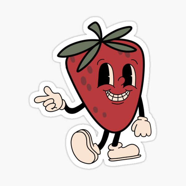 Item preview, Vintage Cartoon Strawberry  designed and sold by Theodosia  Grace.