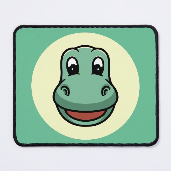Item preview, Cute Brontosaurus Smiling Face Cartoon Illustration designed and sold by cubbone.