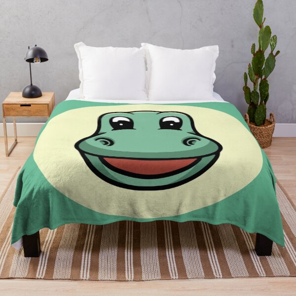 Item preview, Cute Brontosaurus Smiling Face Cartoon Illustration designed and sold by cubbone.