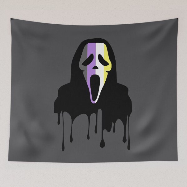 Item preview, Beyond the Binary: Ghostface Nonbinary Pride designed and sold by Dreadfools.