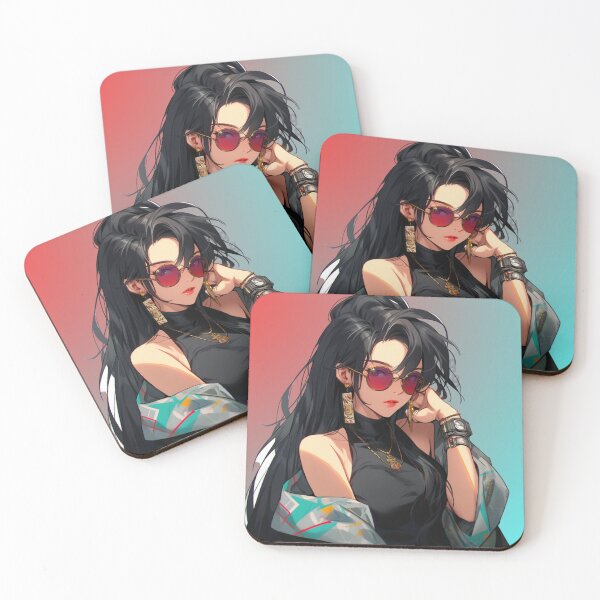Item preview, 90s Anime Girl: Natalia - Embrace the Enigmatic Elegance of a Timeless Persona! designed and sold by RIAiCreations.