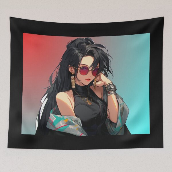 Item preview, 90s Anime Girl: Natalia - Embrace the Enigmatic Elegance of a Timeless Persona! designed and sold by RIAiCreations.