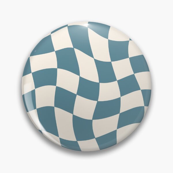 Item preview, Distorted Checkered Pattern in Blue - Retro Checkered - Checker Wave designed and sold by AnyLeck.