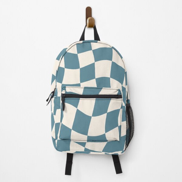 Item preview, Distorted Checkered Pattern in Blue - Retro Checkered - Checker Wave designed and sold by AnyLeck.