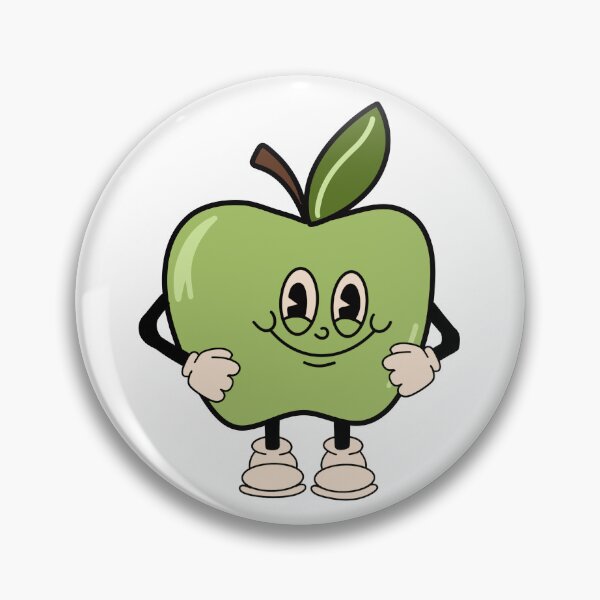 Item preview, Vintage Cartoon Green Apple  designed and sold by Theodosia  Grace.