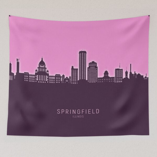 Artikelvorschau, Skyline von Springfield, Illinois entworfen und verkauft von ArtPrints.