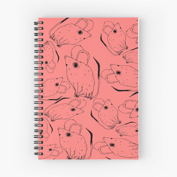 Item preview, TINY BUT MIGHTY BLACK x CORAL RODENT MOUSE  designed and sold by GIVENGRACE.ART.