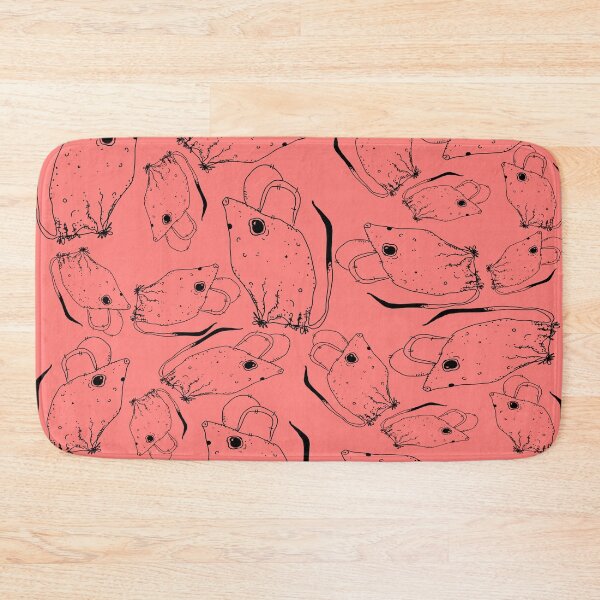 Item preview, TINY BUT MIGHTY BLACK x CORAL RODENT MOUSE  designed and sold by GIVENGRACE.ART.