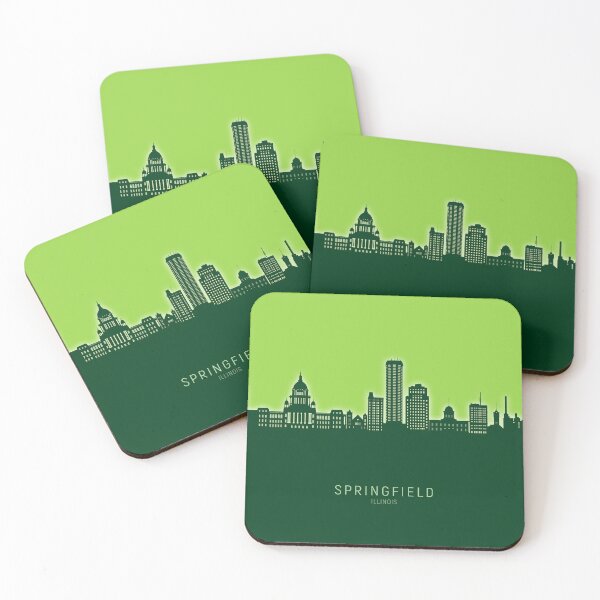 Item preview, Springfield Illinois Skyline designed and sold by ArtPrints.