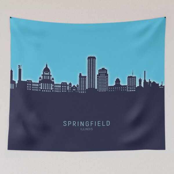 Artikelvorschau, Skyline von Springfield, Illinois entworfen und verkauft von ArtPrints.