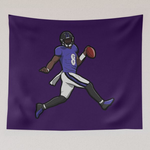 Item preview, Lamar Jackson Running Touch Down 	 	 designed and sold by wtkjofbubds60.