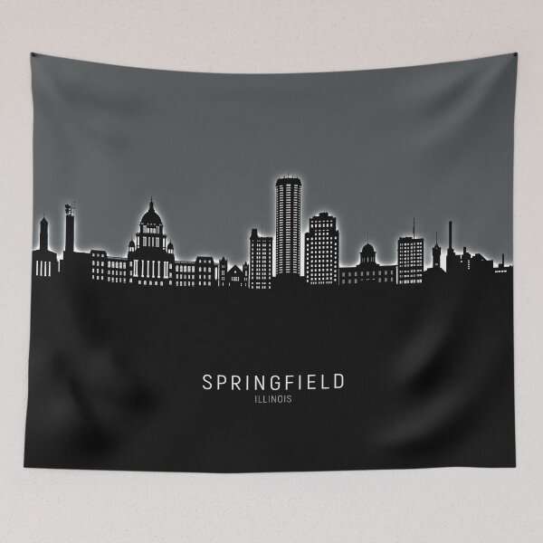 Artikelvorschau, Skyline von Springfield, Illinois entworfen und verkauft von ArtPrints.