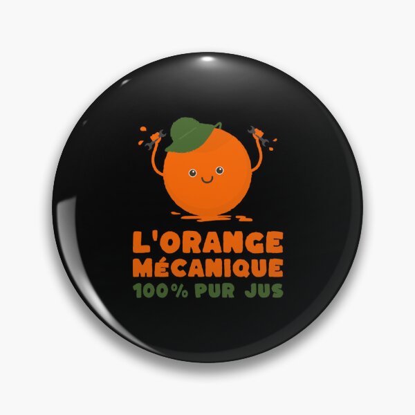 Item preview, CLOCKWORK ORANGE 100 PURE JUICE - Mechanical humor logo designed and sold by ChanelDuong.