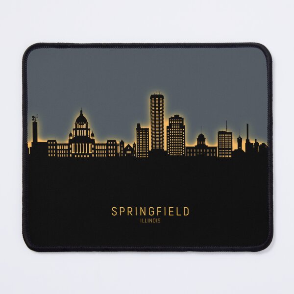 Item preview, Springfield Illinois Skyline designed and sold by ArtPrints.