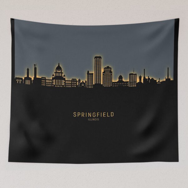 Artikelvorschau, Skyline von Springfield, Illinois entworfen und verkauft von ArtPrints.