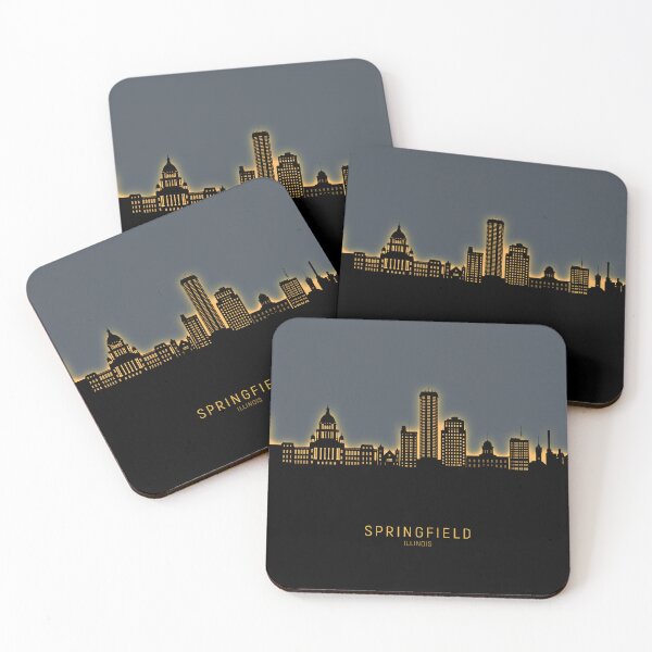 Item preview, Springfield Illinois Skyline designed and sold by ArtPrints.