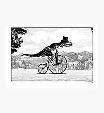 T-Rex on a Penny Farthing Photographic Print