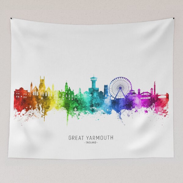Item preview, Great Yarmouth England Skyline designed and sold by ArtPrints.