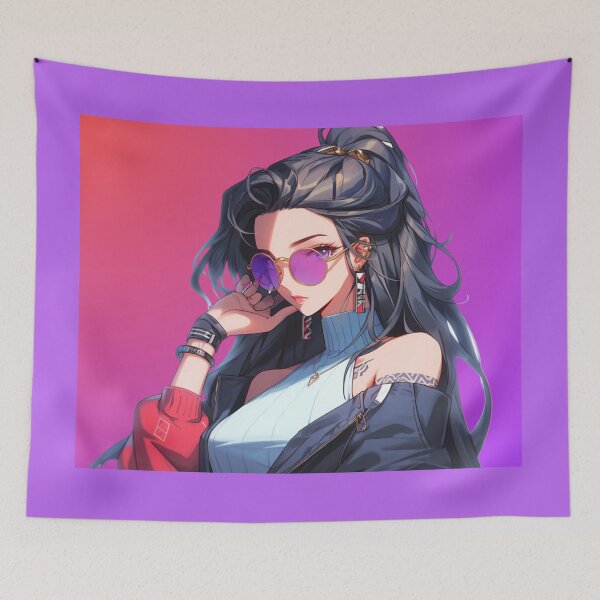 Item preview, 90s Anime Girl: Alessandra - Embrace the Alluring Charisma of a Timeless Persona! designed and sold by RIAiCreations.